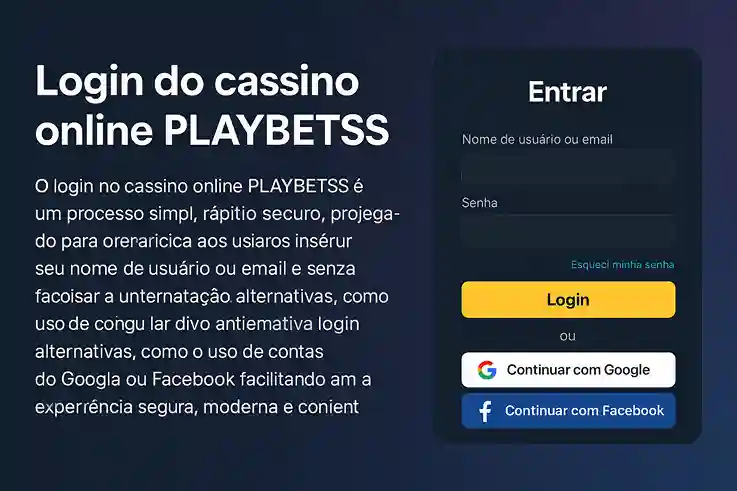 Não Perca tempo, o rRgistro na site PLAYBETSS